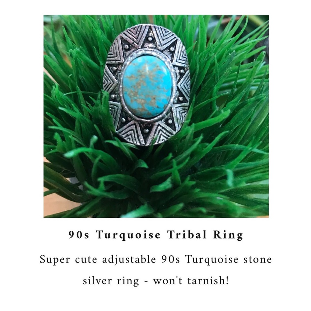 💙90’s Turquoise Tribal Ring💙